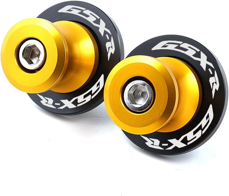 FREAXLL 2pcs M8*1.5 Motorcycle Swing Arm Sliders Spools 8mm for Suzuki GSXR 600 750 1992-2024 GSX-R 1000 2001-2024 GSXS 600 750 1000 GSX-8R GSX-8S 2023 -Glod - Image 3